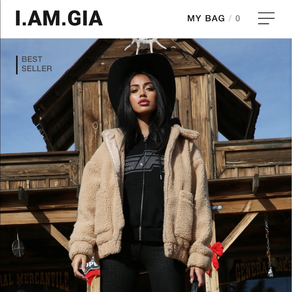 GIA pixie coat in XS teddy bear